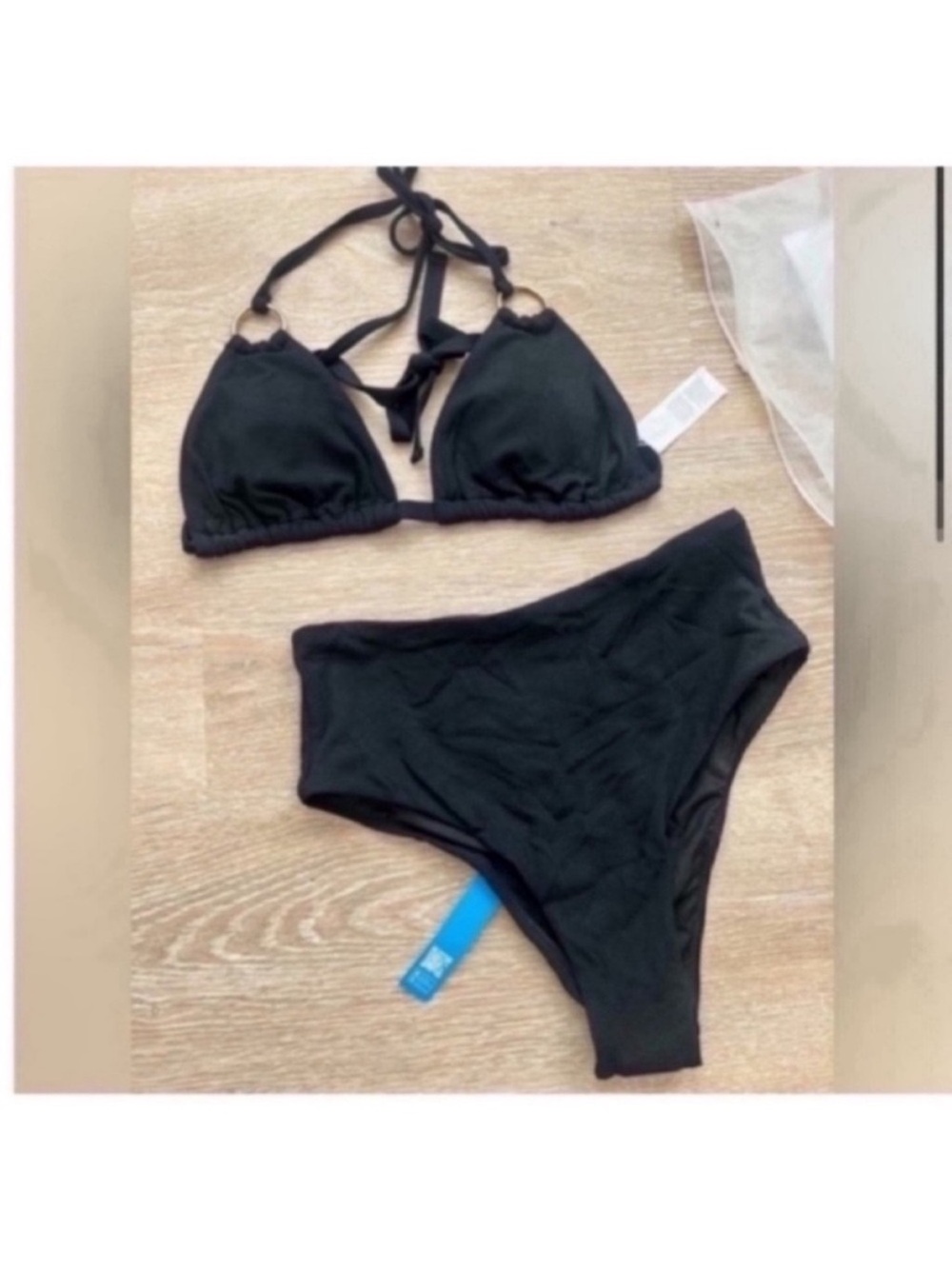 Cupshe Black Two Piece Bikini size medium NWT